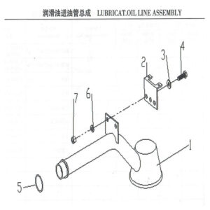 WEICHAI LUBRICAT.OIL LINE ASSEMBLY
