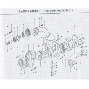 Weichai oil pump and filter