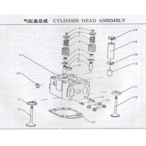 WEICHAI CYLINDER HEAD ASSEMBLY 13054545