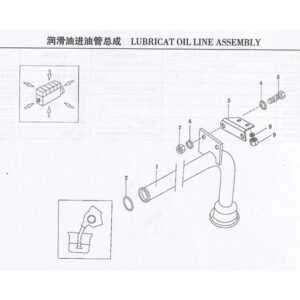 WEICHAI  LUBRICAT OIL LINE ASSEMBLY