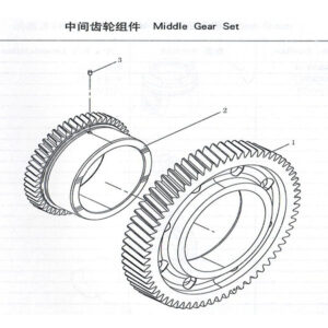 WEI CHAI  MIDDLE GEAR SET