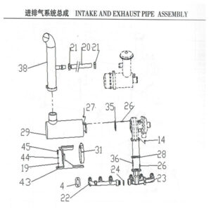 WEI CHAI  INTAKE AND EXHAUST PIPE ASSEMBLY