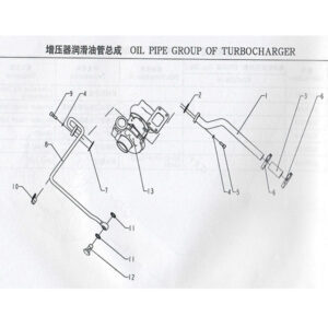 WEICHAI OIL PIPE GROUP OF TURBOCHARGER