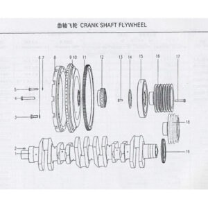 WEICHAI CRANK SHAFT FLYWHEEL