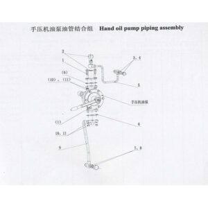 Weichai   Hand oil Pump Piping Assembly