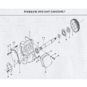 WEICHAI DRIVE SHAFT SUBASSEMBLY