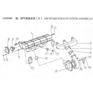 WEI CHAI  AIR INTAKE EXHAUST SYSTEM ASSEMBLY