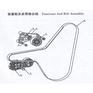 WEICHAI TENSIONER AND BELT ASSEMBLY