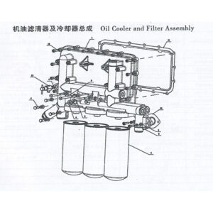 WEICHAI OIL COOLER AND FILTER ASSEMBLY