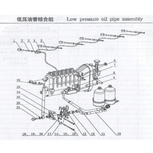 WEICHAI LOW PRESSURE OIL PIPE ASSEMBLY
