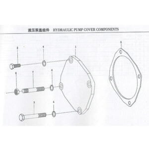 WEICHAI HYDRAULIC PUMP COVER COMPONENTS