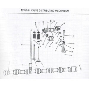WEICHAI VALVE DISTRIBUTING MECHANISM