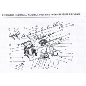 Weichai  Electical Control Fuel Line High Pressure Pipe Rall